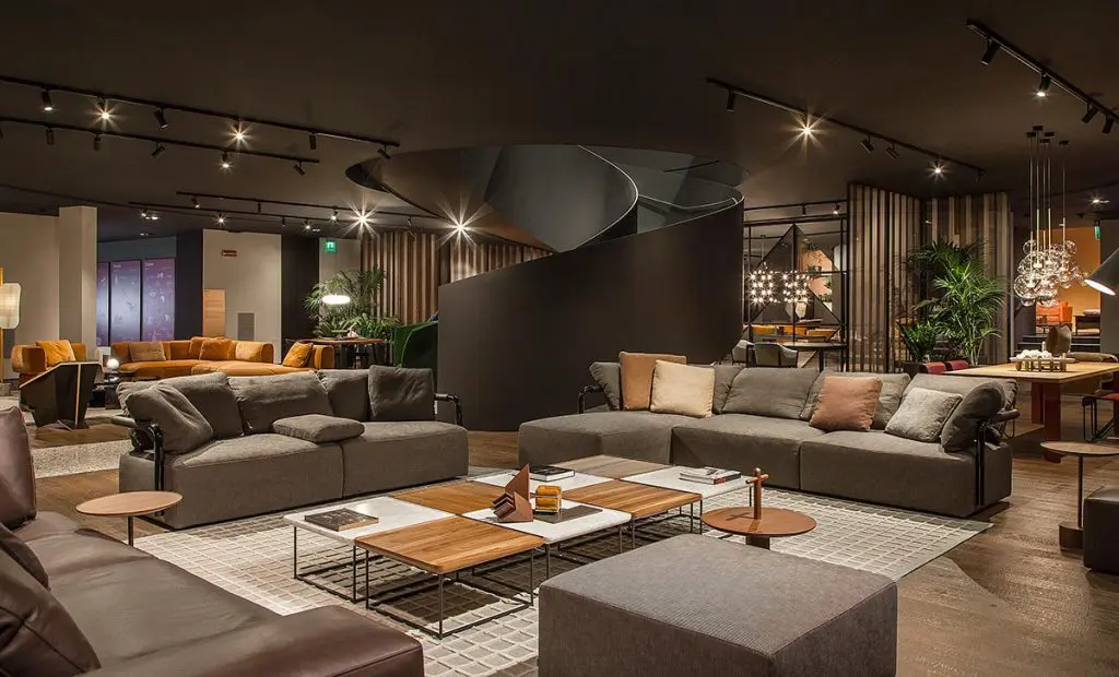 Cassina Milano and Cassina Milano Showroom with modern Italian furniture