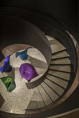 Cassina Milano and Cassina Milano Showroom featuring a spiral staircase