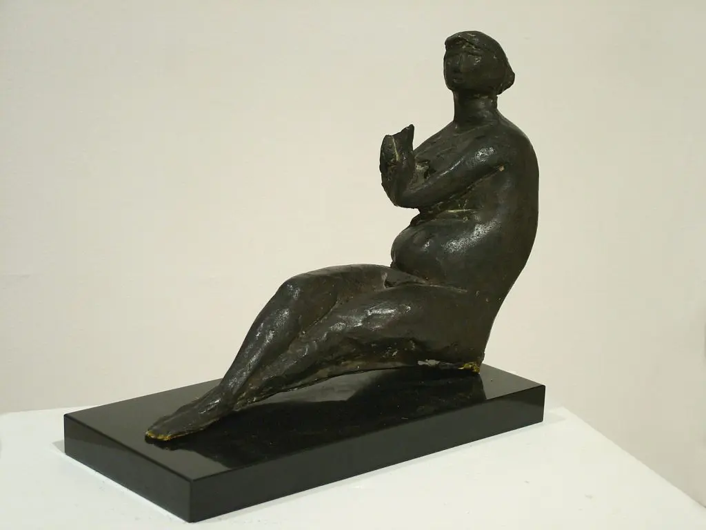 Italian Art in London with small bather 1945 mario marini