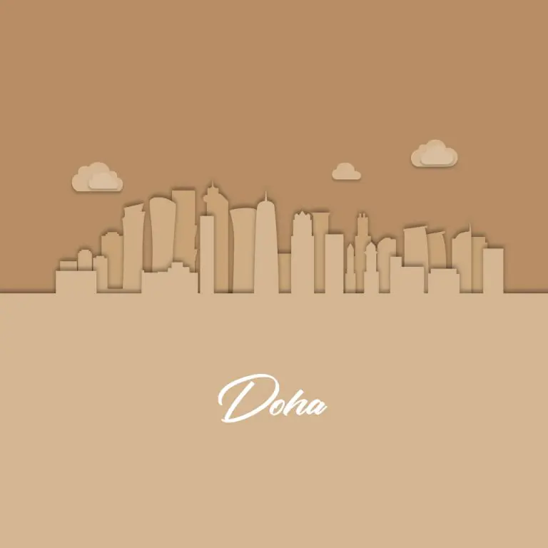 Doha skyline to display our interior design project