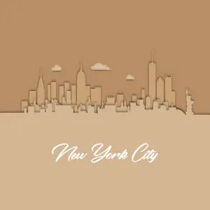 New York skyline to display our interior design project