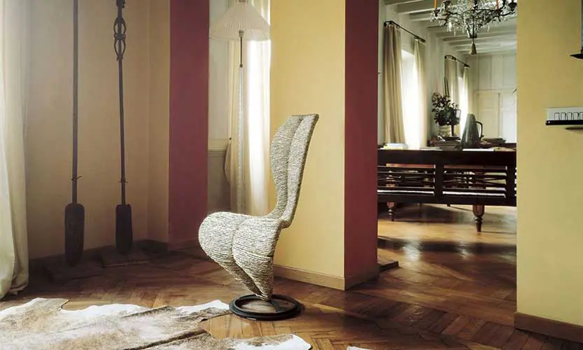 s chair by Cappellini furniture in an elegant living room