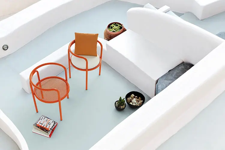 locus solus chair by exteta one of the Italian high end outdoor furniture brands