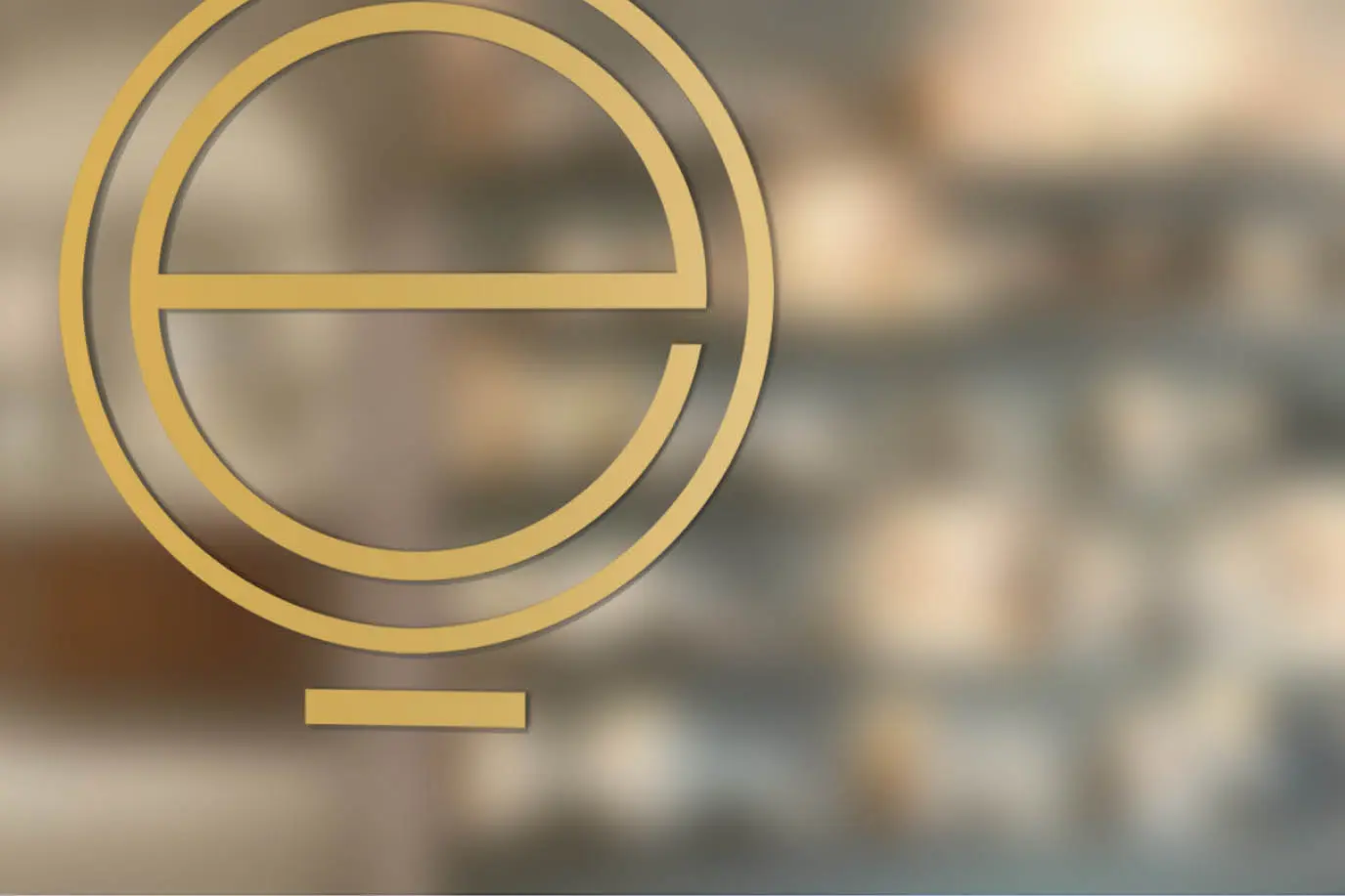 Esperiri logo in gold at the Milan studio