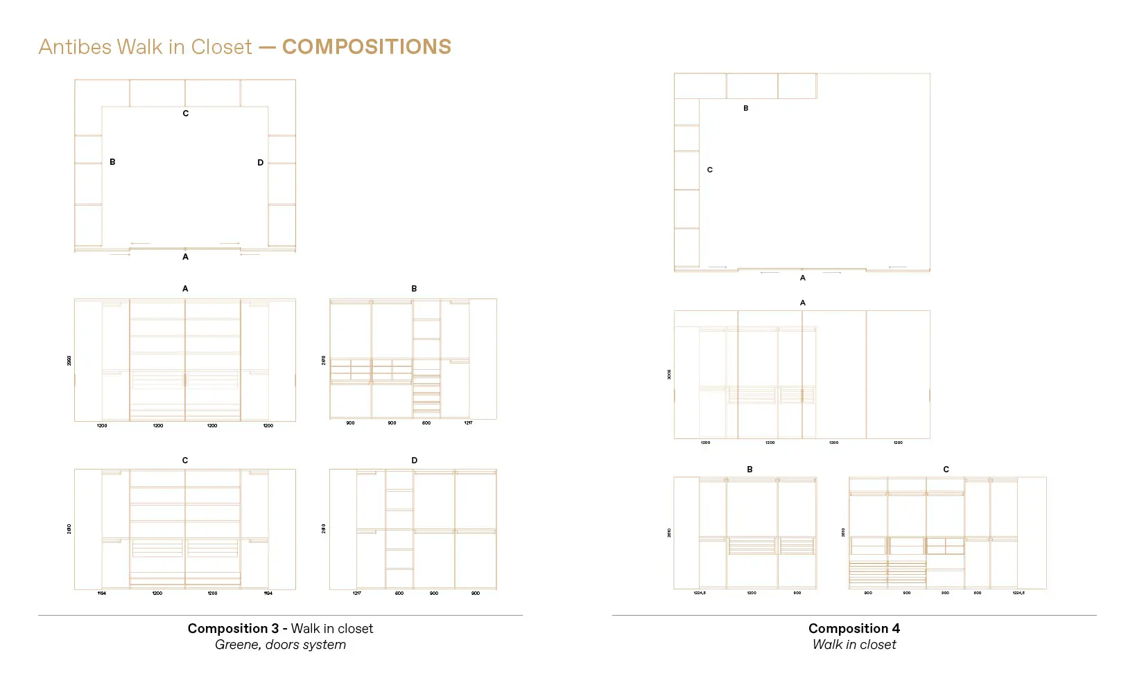 you can design with us the Boffi walk in closet you imagine