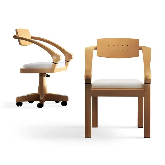 Giorgetti iconic chair displayed in its Italian furniture stores in New York City