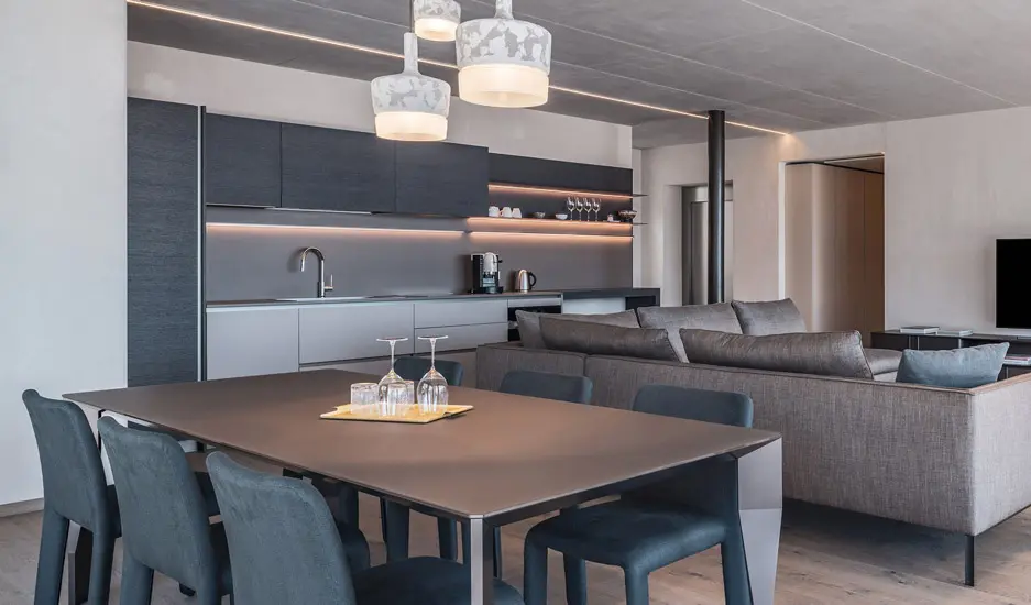 Kitchen by Dada in one of the suites of Arua Private Spa in Merano