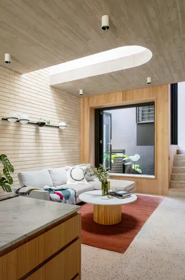 Light and elegant material palette for this Open Space Project designed by Carter Williamson, one of the top interior designer Sydney has to offer