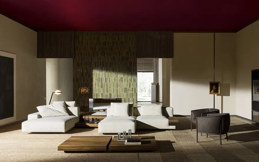 Marteen designed by Vincent Van Duysen is a multifunctional seating and storage system produced by Molteni&C, one of the best italian luxury furniture Hong Kong has to Offer