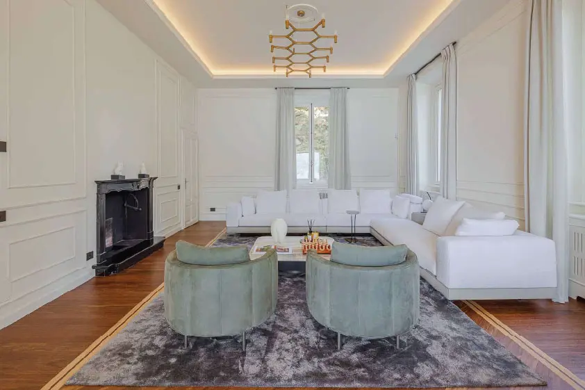Back View Living Room of the Menaggio Villa
