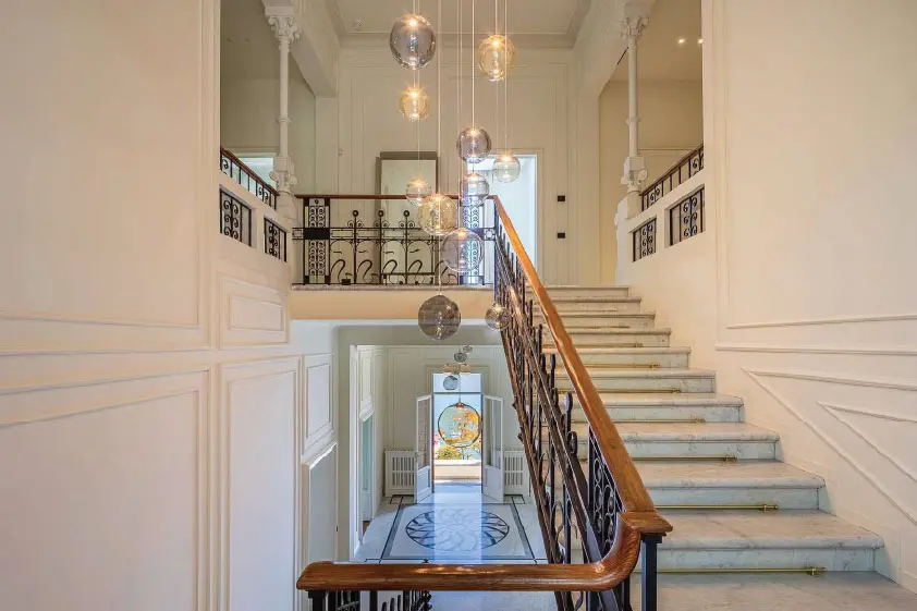 Old staircase Menaggio Villa