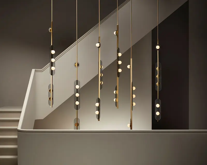 Italian interior designer lights for the villa in Lagos